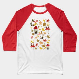 Gnomes and Mushrooms Baseball T-Shirt